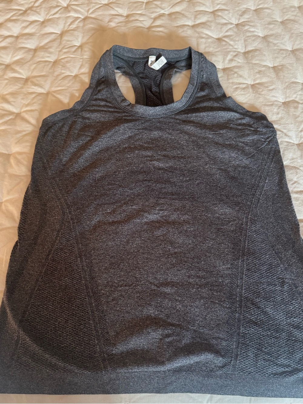 Athleta Charcoal Seamless Racerback Tank